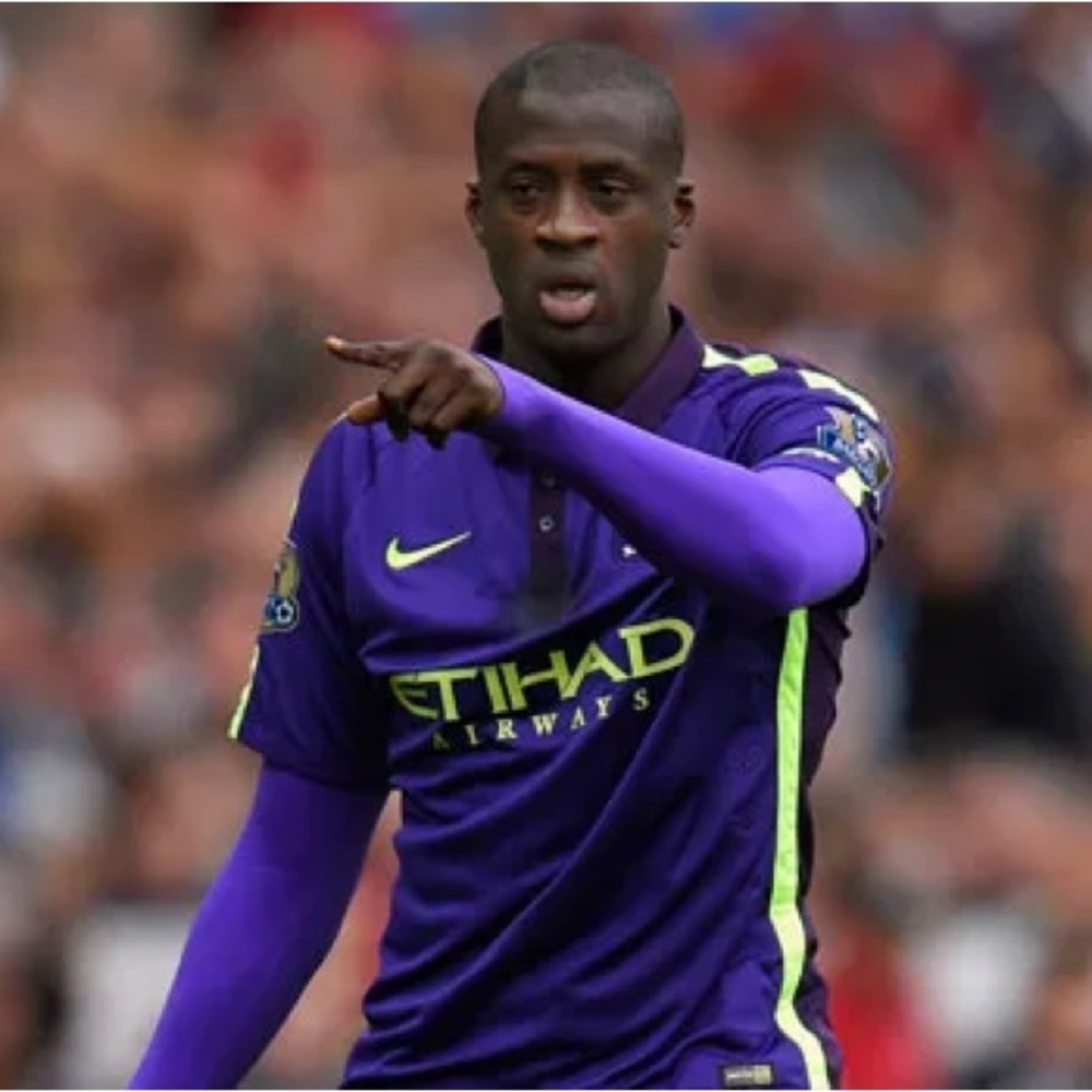 2014-2015 Nike Manchester City Yaya Toure Third Kit Purple Champions League